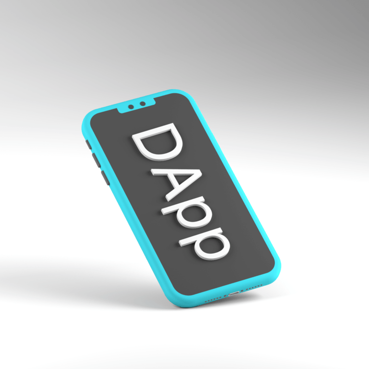 جهاز جوال عليه DApps