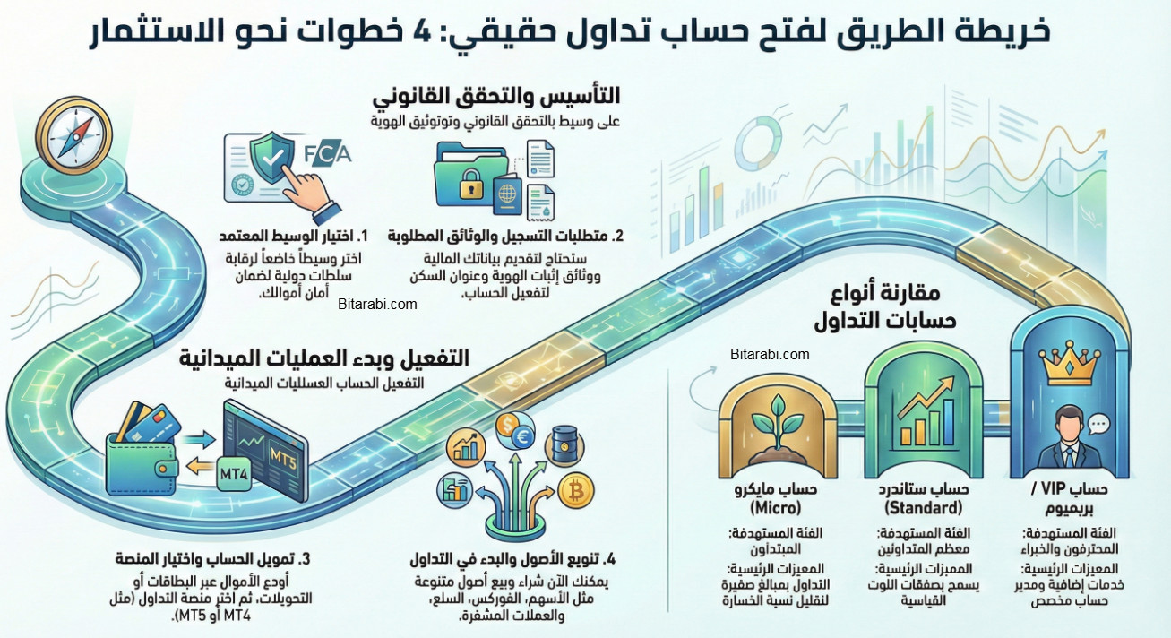 فتح حساب تداول حقيقي