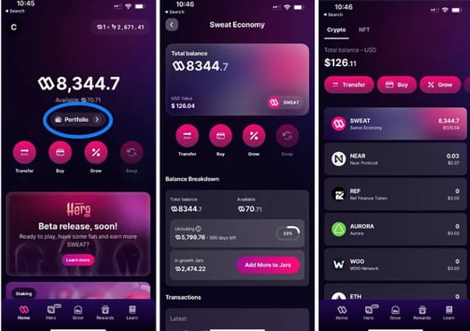 سحب اموال SWEATCoin من منصة باي بيت 