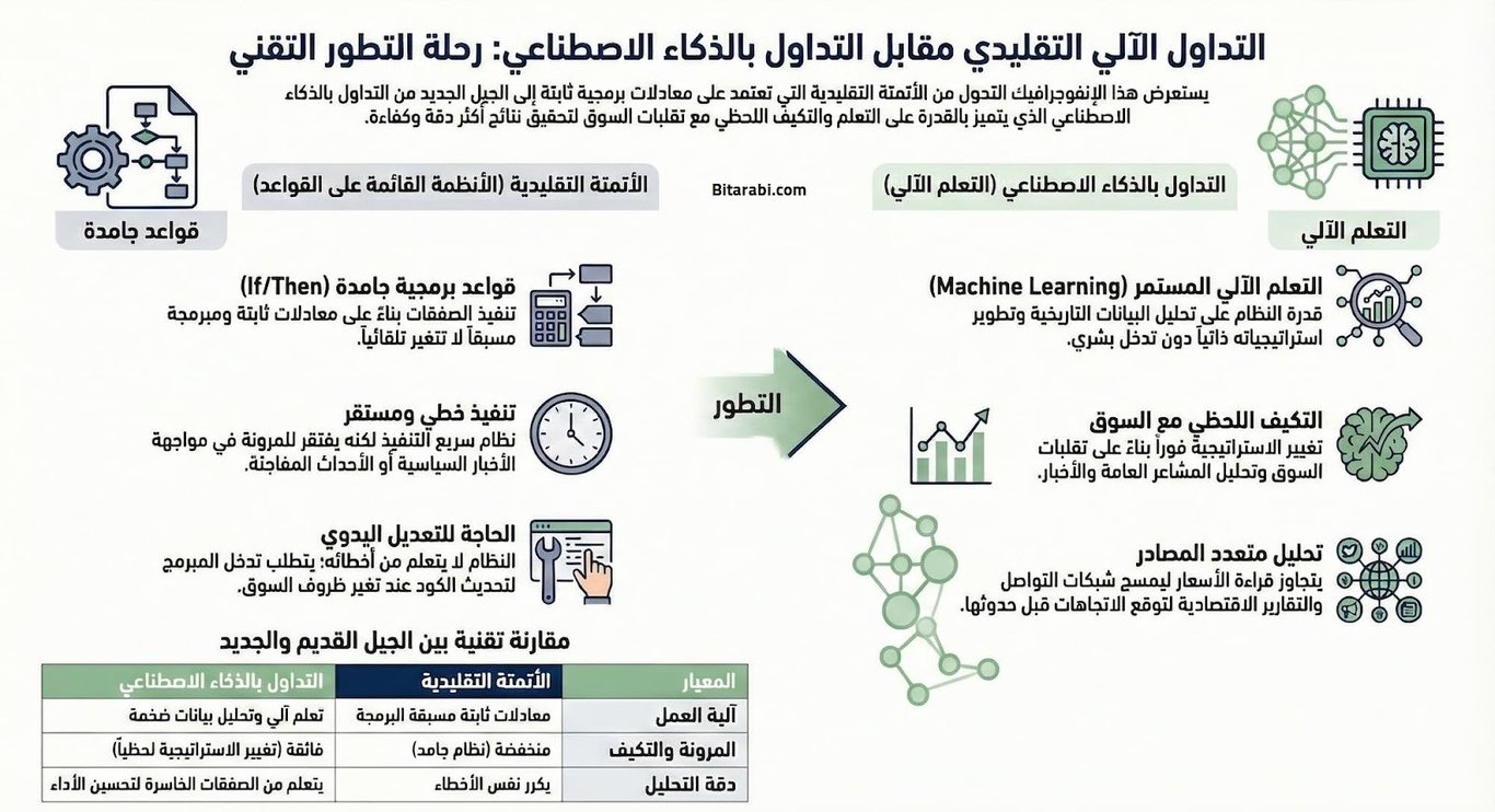 التداول الآلي: دليلك للتداول الذكي وأفضل أنواع الربوتات والمنصات
