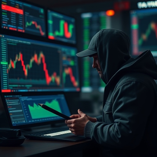 خارج على القانون يتداول في الاسهم