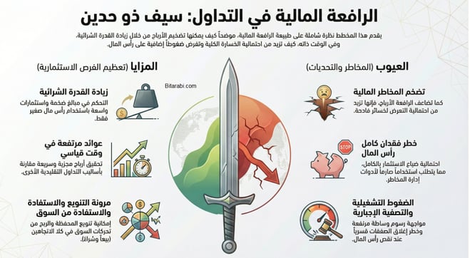 ما هي الرافعة المالية : الفوائد والمخاطر للمتداول في 2026