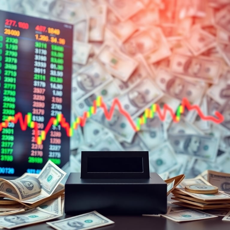 شاشة تداول وبجوارها ارباح كثيرة 