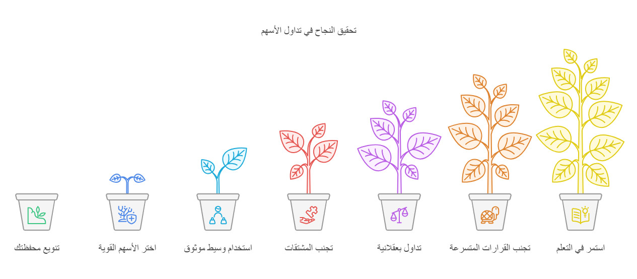 خطوات تداول الاسهم