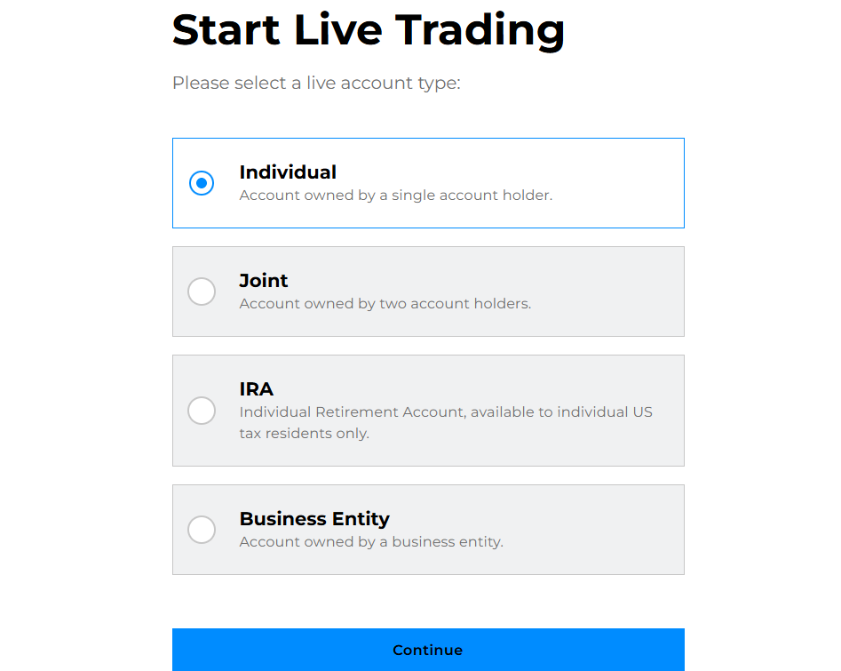 الخطوة النهائية في تسجيل حساب لدى Ninja Trader