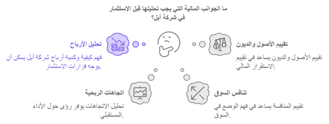 تحليل الجوانب المالية قبل الاستثمار في ابل 