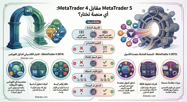 الفرق بين منصات التداول