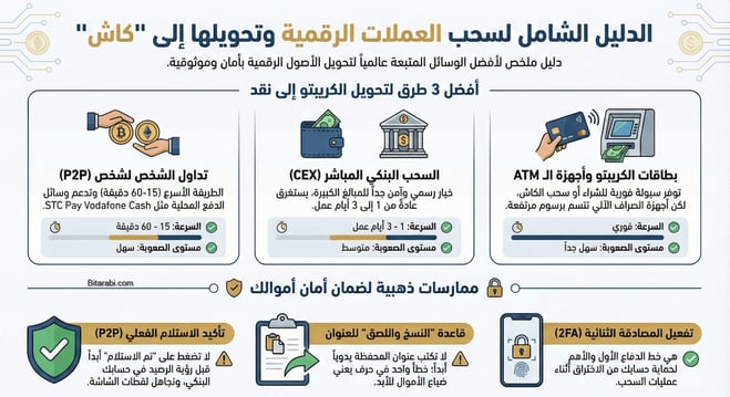 طرق سحب العملات الرقمية