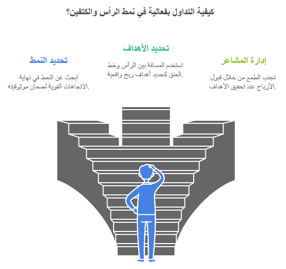 نصائح للتداول في تشارت نمط الرأس والكتفين