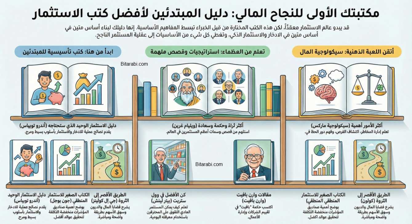 أفضل كتب الاستثمار للمبتدئين