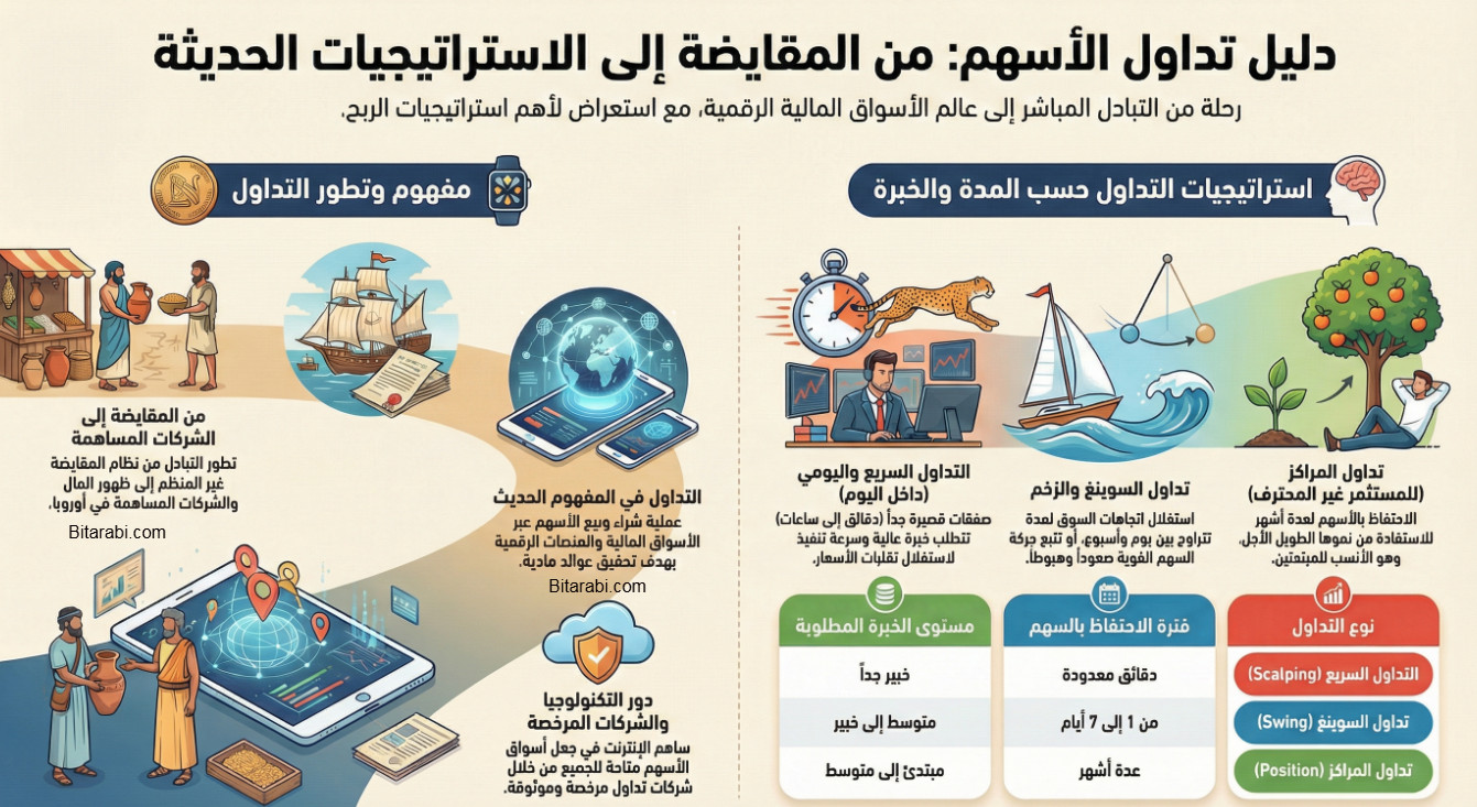 معنى تداول الاسهم