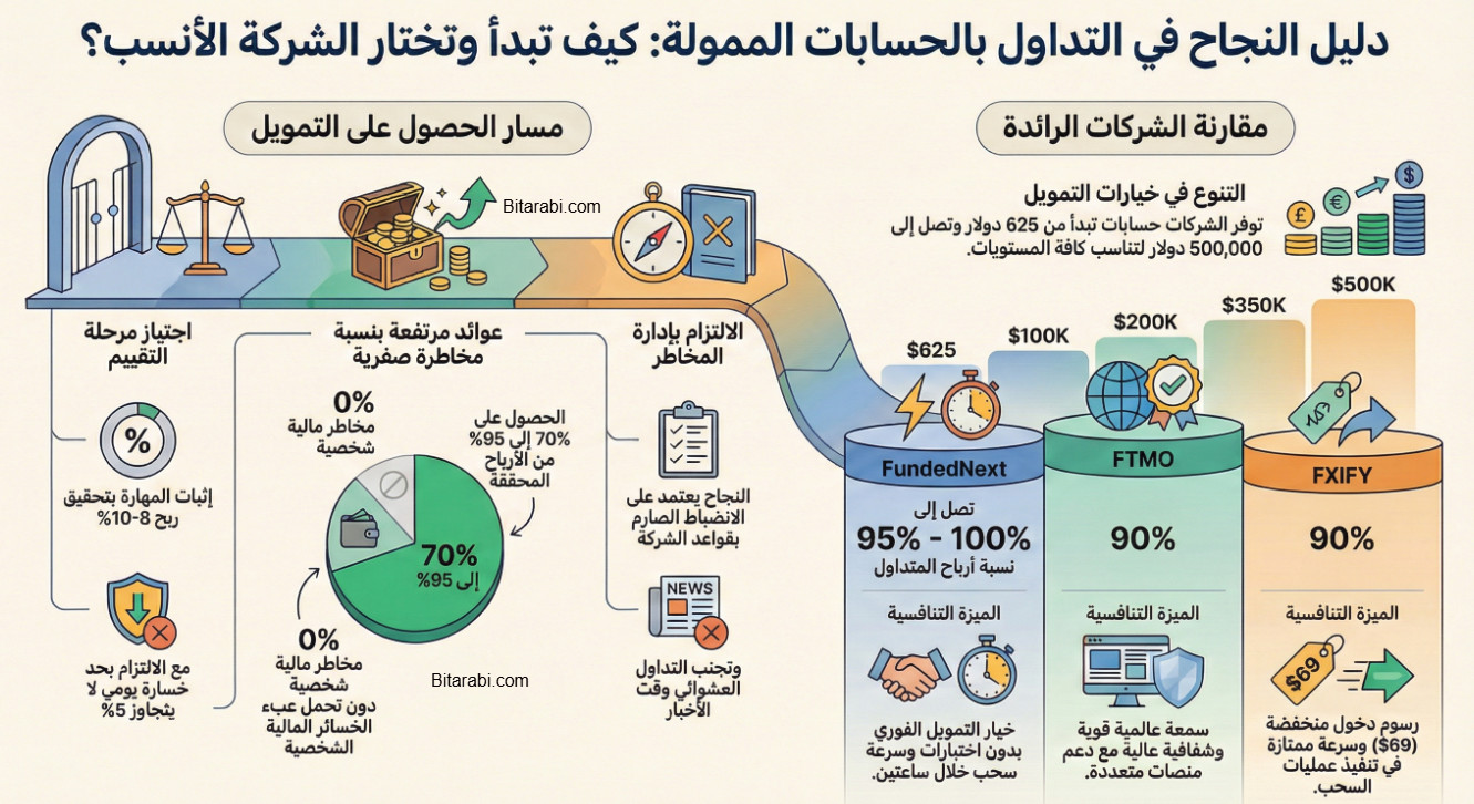 شركات حساب تداول ممول 