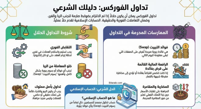 حكم تداول الفوركس في الإسلام 