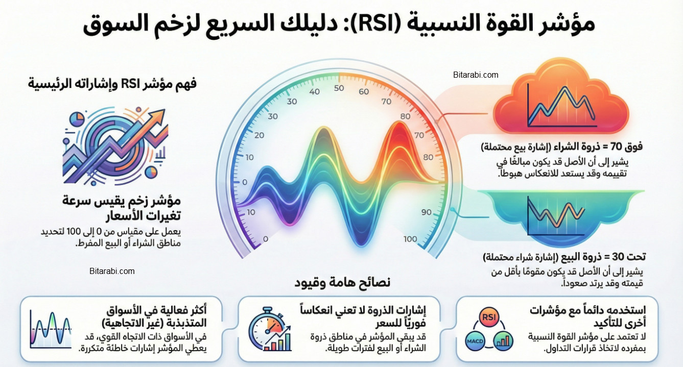 مؤشر الزخم rsi في التداول trading rsi indicator