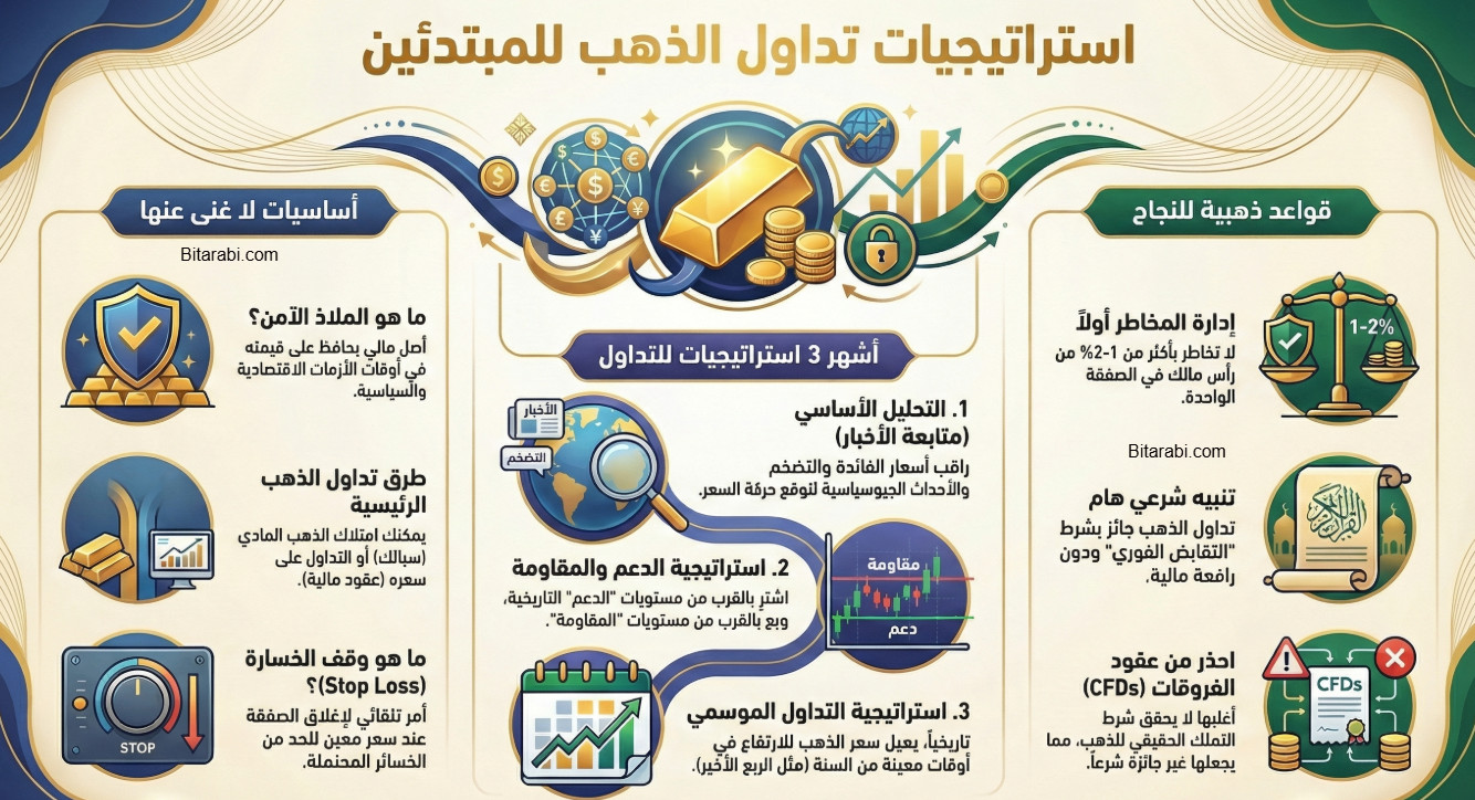 استراتيجيات تداول الذهب