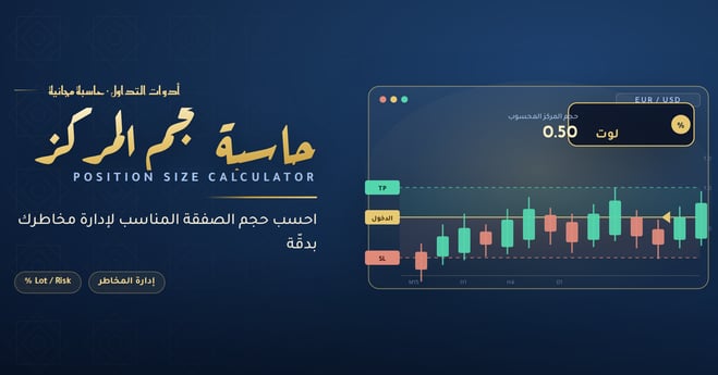 حاسبة حجم المركز (Position Size Calculator)