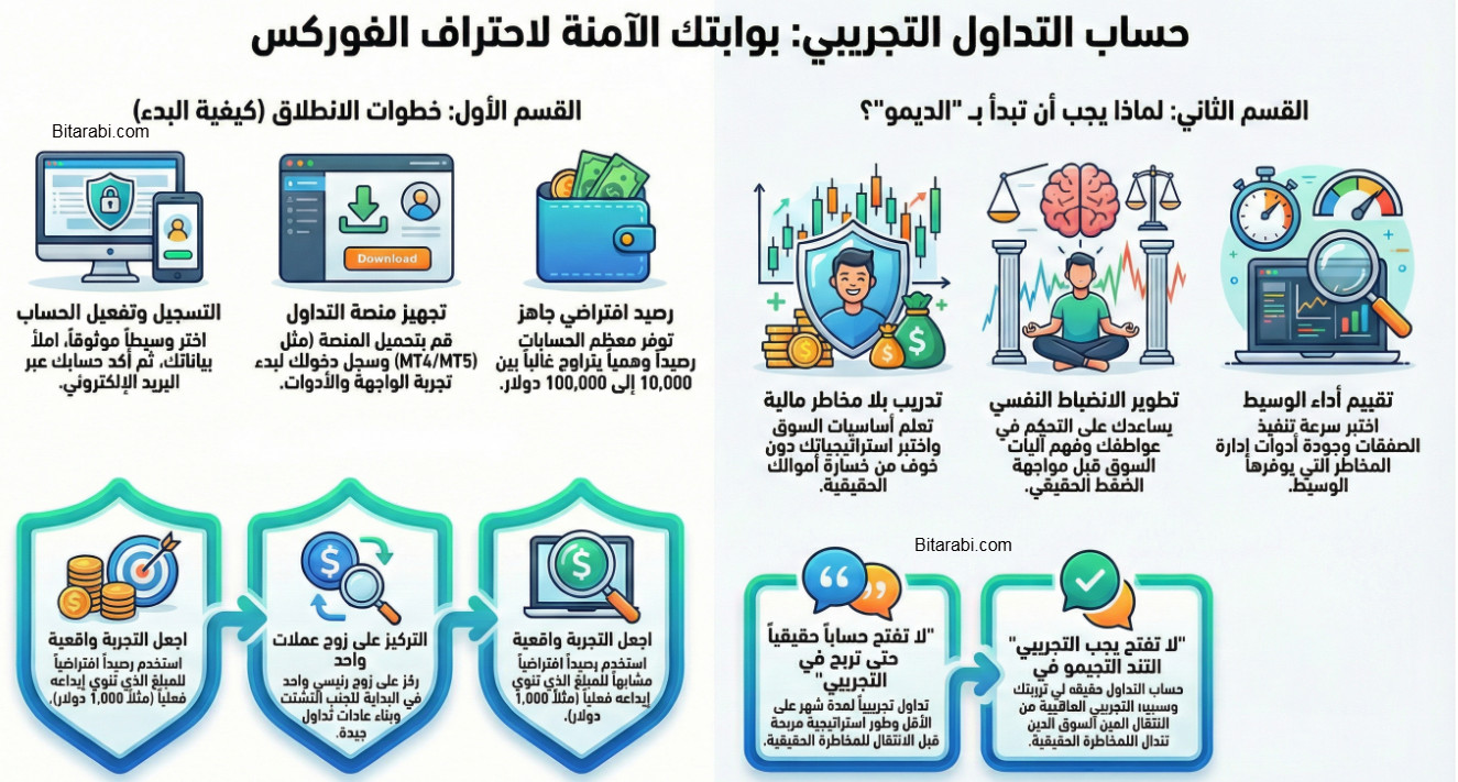 حساب تداول تجريبي