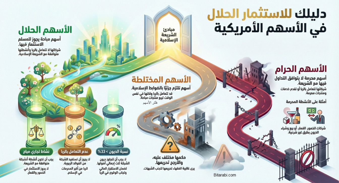 اسهم امريكية حلال