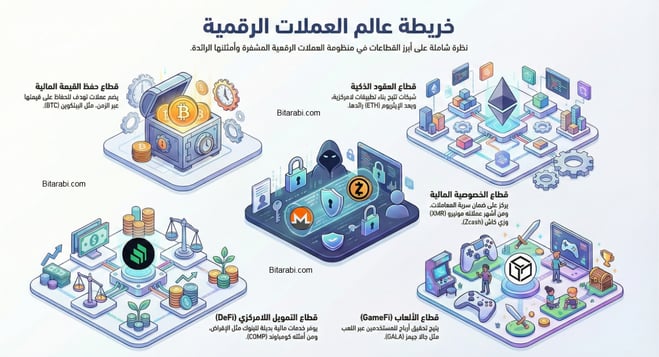 أنواع العملات الرقمية