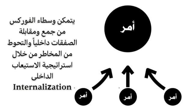 تحوط الوسطاء من المخاطر عن طريق الاستيعاب الداخلي