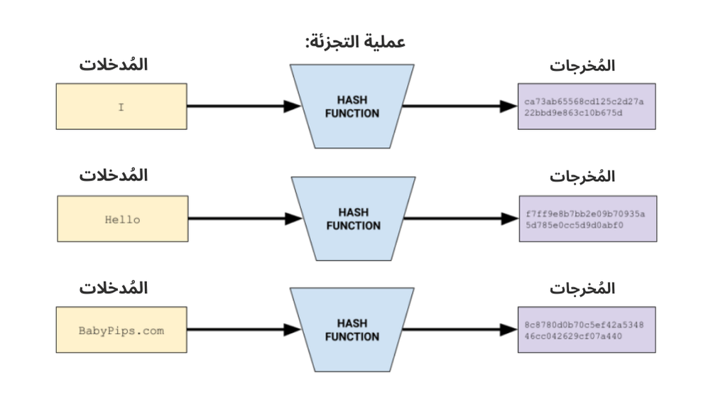 مدخلات ومخرجات عملية التجزئة