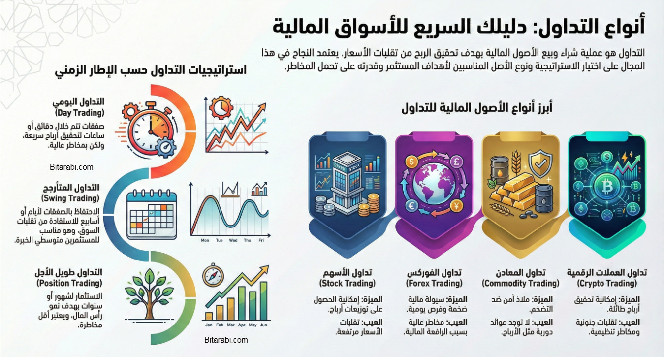 انواع التداول