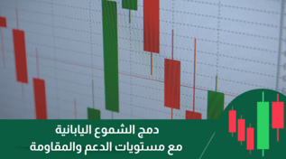 دمج الشموع اليابانية مع مستويات الدعم والمقاومة