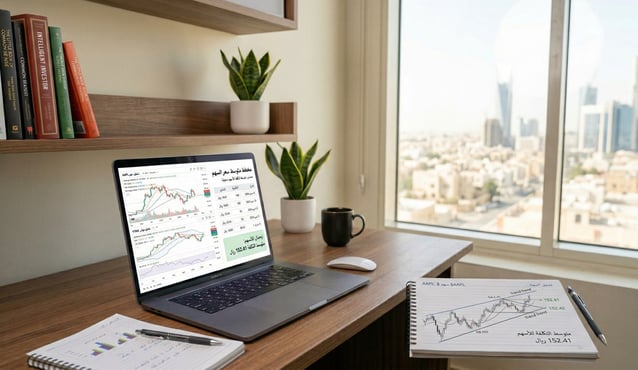 حاسبة متوسط سعر السهم