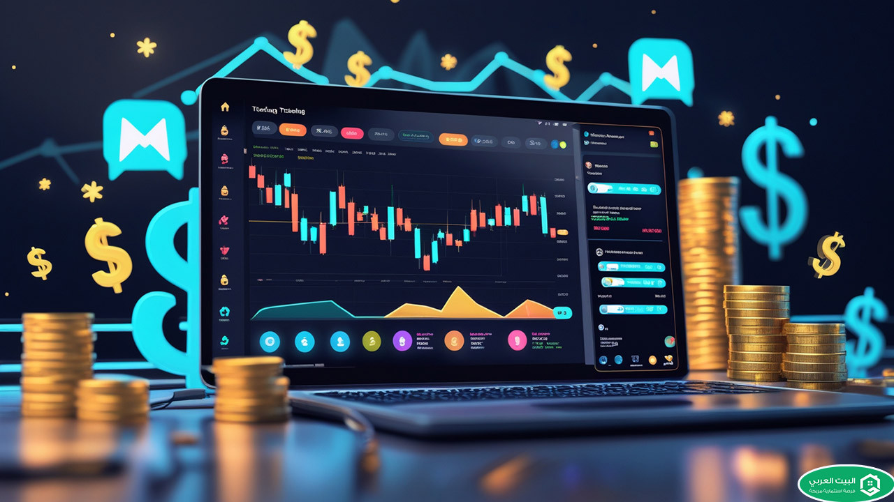 ارباح بجوار لوجو تليجرام