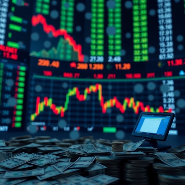 شارت يوضح المضاربة باستخدام الخيارات