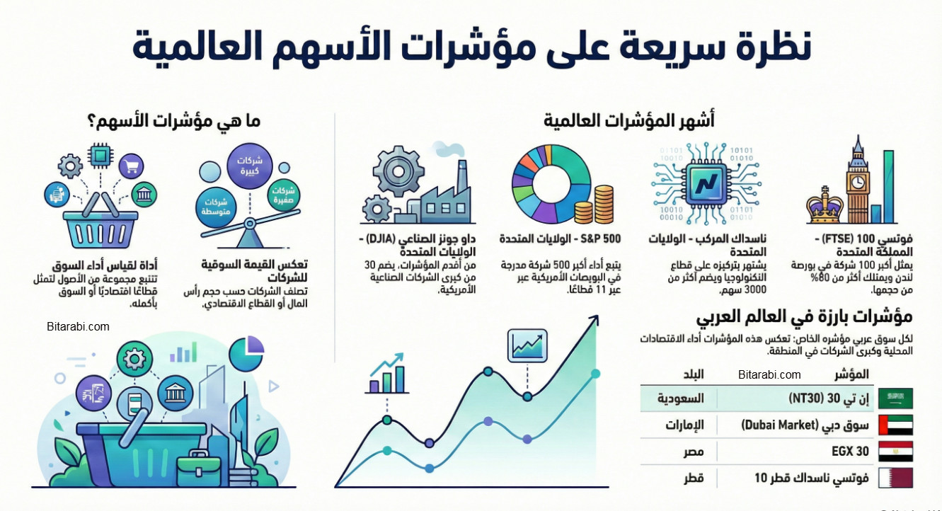 مؤشرات الأسهم العالمية