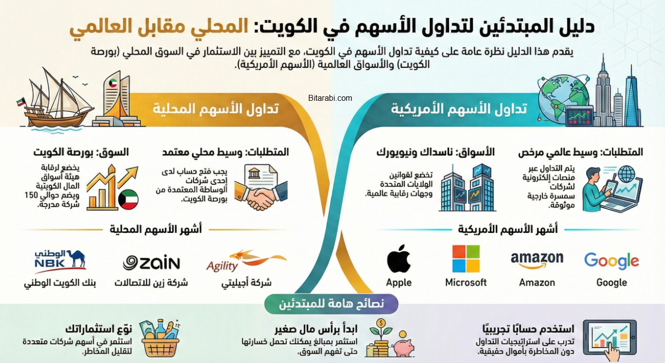 تداول الأسهم في الكويت