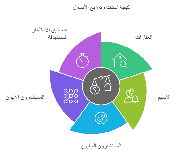 كيفية توزيع الاصول 