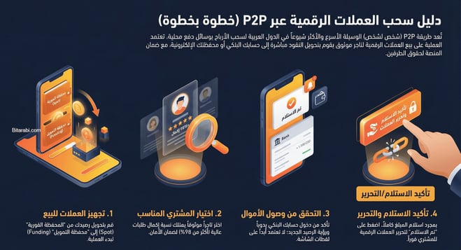 سحب العملات p2p