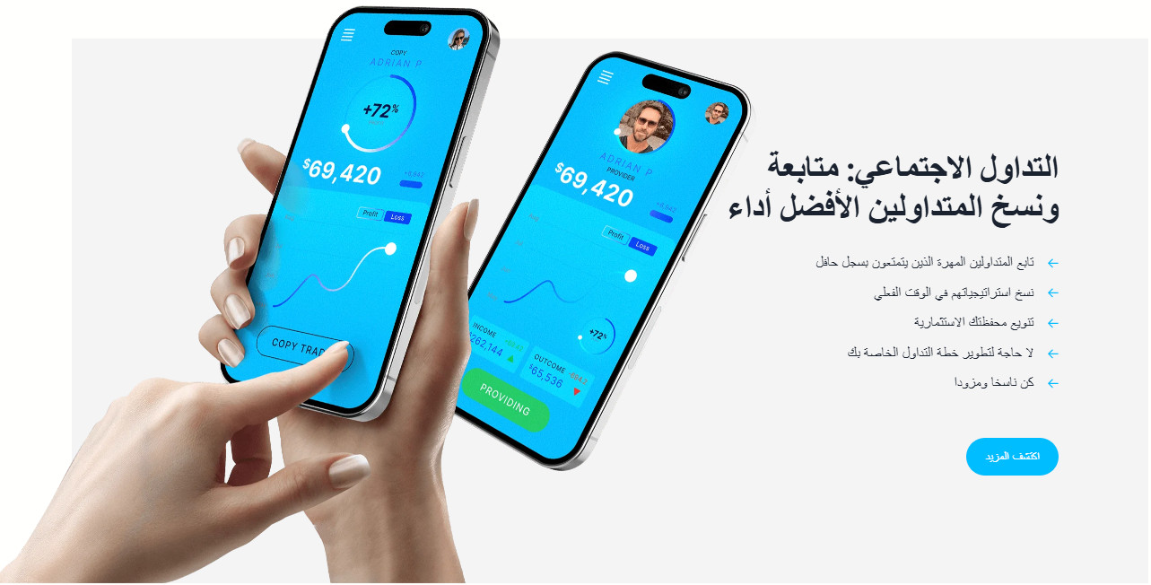 التداول الاجتماعي - نسخ الصفقات