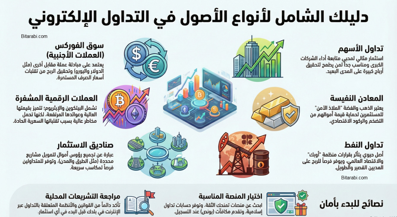 انواع التداول الالكتروني