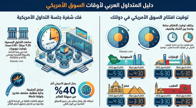 متى يفتح السوق الأمريكي