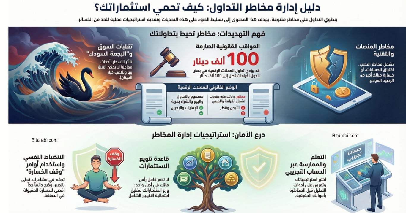 ادارة المخاطر والمخاطرة في التداول