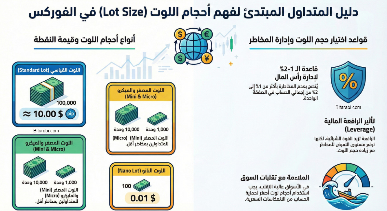 ما هو اللوت lot size